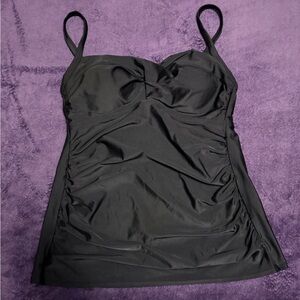Merona Women’s Swim Tankini Swimsuit Top Size M. Black